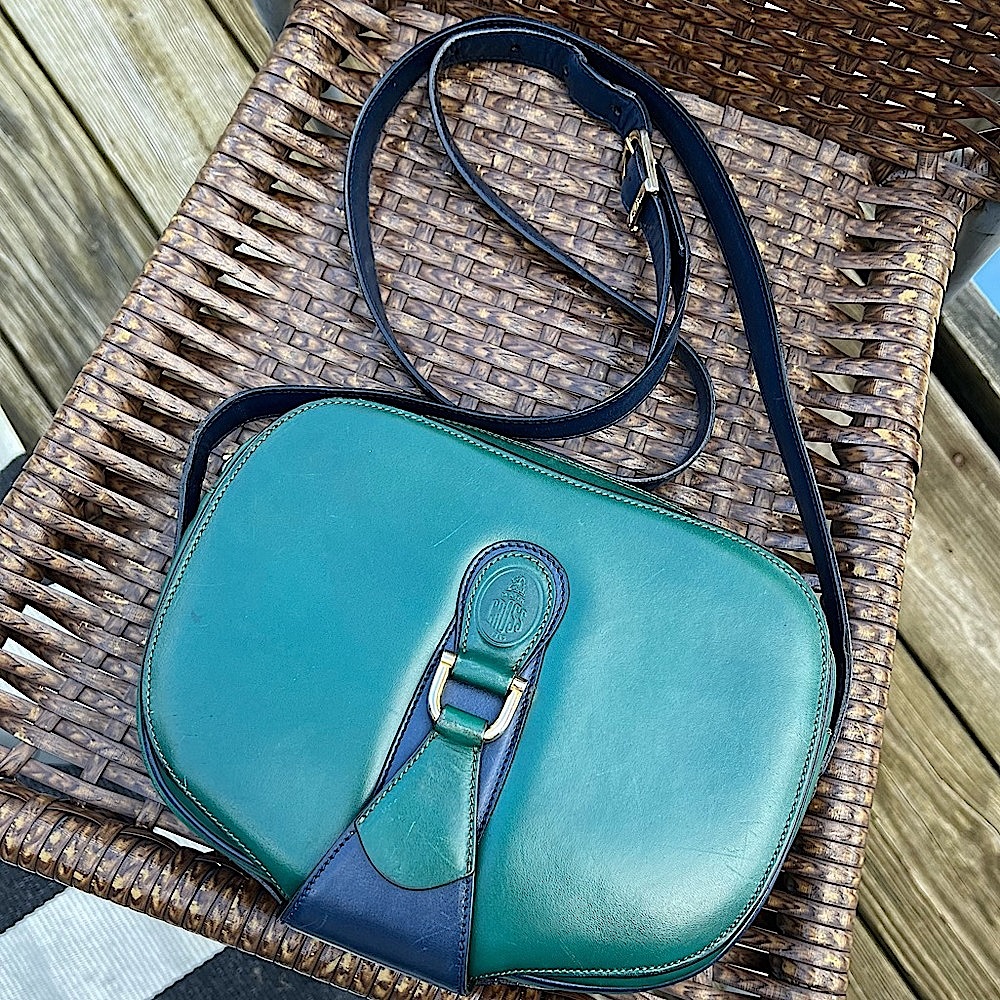 RARE VINTAGE MARK CROSS ITALY Leather Crossbody bag